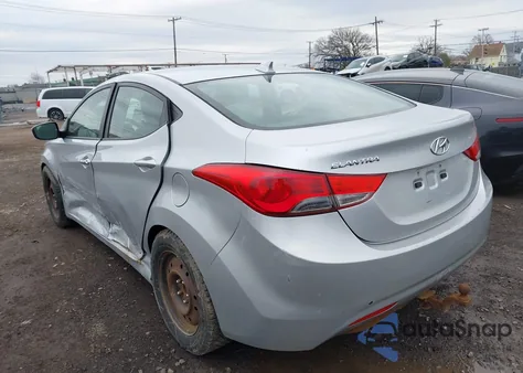 2013 Hyundai Elantra Gls from USA, damaged, VIN 5NPDH4AEXDH271278